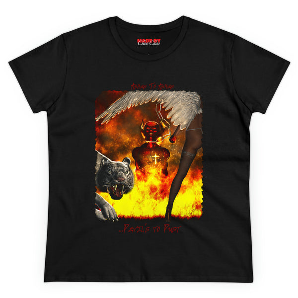 Ashes To Ashes, Devil’s To Dust....Original Art By ©®Choo Choo - Women's Cotton T-Shirt