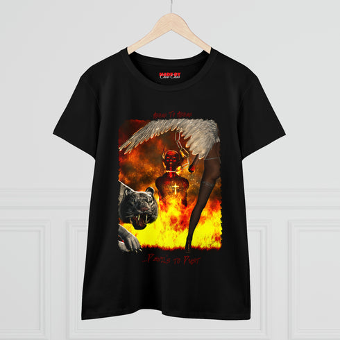 Ashes To Ashes, Devil’s To Dust....Original Art By ©®Choo Choo - Women's Cotton T-Shirt