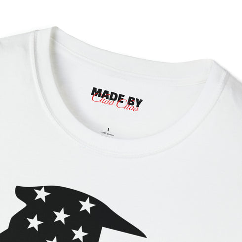 ULTRA MAGA Trump Flag Silhouette Unisex Softstyle T-Shirt