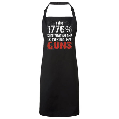 We The People 1776 Guns Unisex Bib Apron