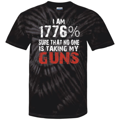 We The People 1776 Guns 100% Cotton Tie Dye T-Shirt