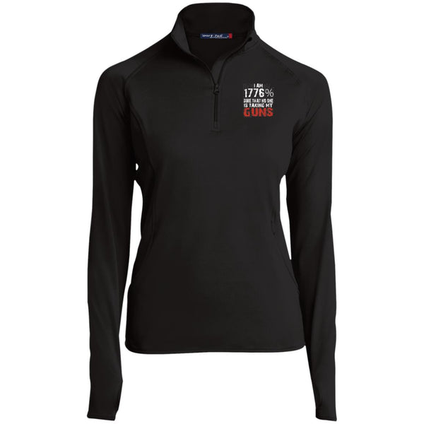 We The People 1776 Guns Ladies' 1/2 Zip Performance Pullover