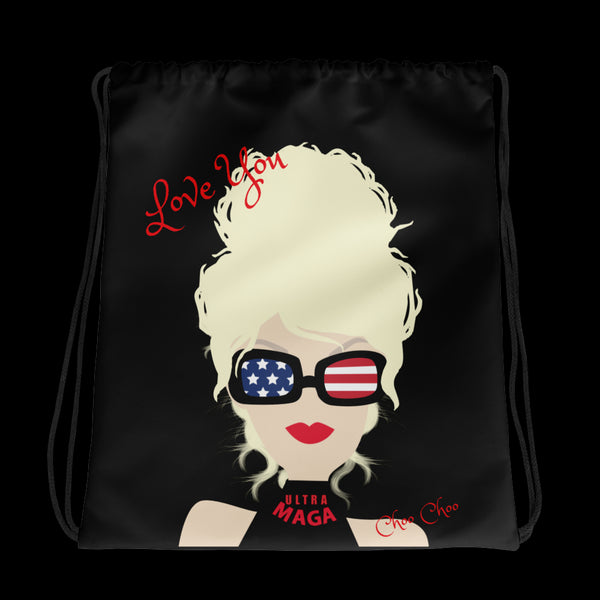 Chillin @ Choo's Choo Choo Logo Drawstring Bag