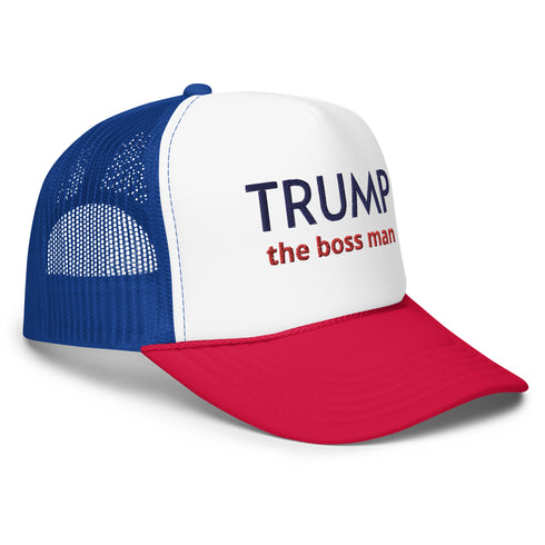 TRUMP the boss man trucker hat