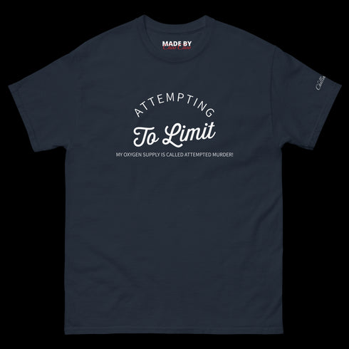 Attempting to limit my oxygen supply... Men's classic tee - 2