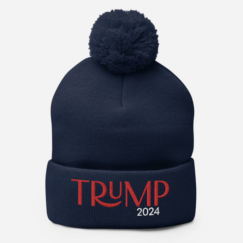 TRUMP 2024 Pom-Pom Beanie