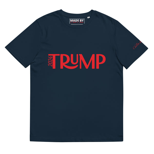 Navy Red Trump 2024 Chillin @ Choo’s Unisex organic cotton t-shirt