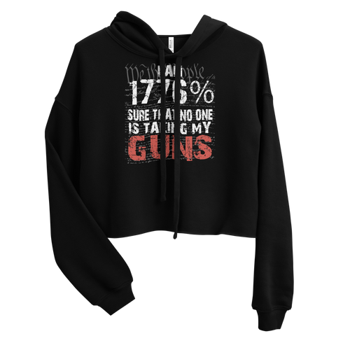 We The People 1776 Guns Crop Hoodie