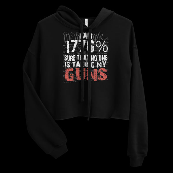 We The People 1776 Guns Crop Hoodie