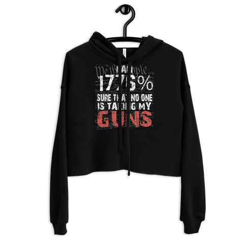 We The People 1776 Guns Crop Hoodie