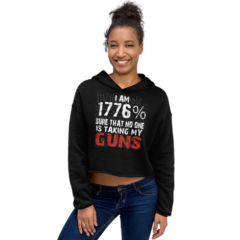 We The People 1776 Guns Crop Hoodie