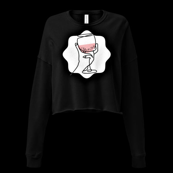 Chillin @ Choo's Rosa Wine Crop Sweatshirt