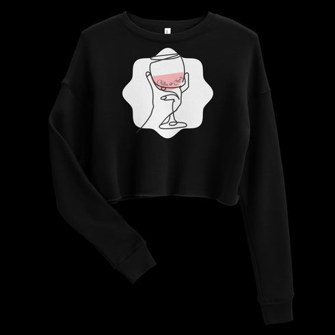 Chillin @ Choo's Rosa Wine Crop Sweatshirt