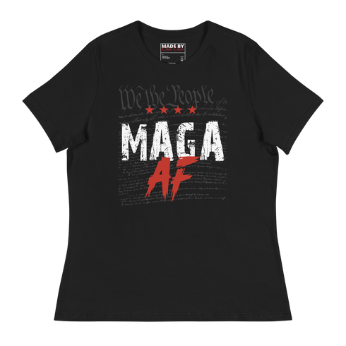 We The People MAGA AF Ladies Relaxed T-Shirt