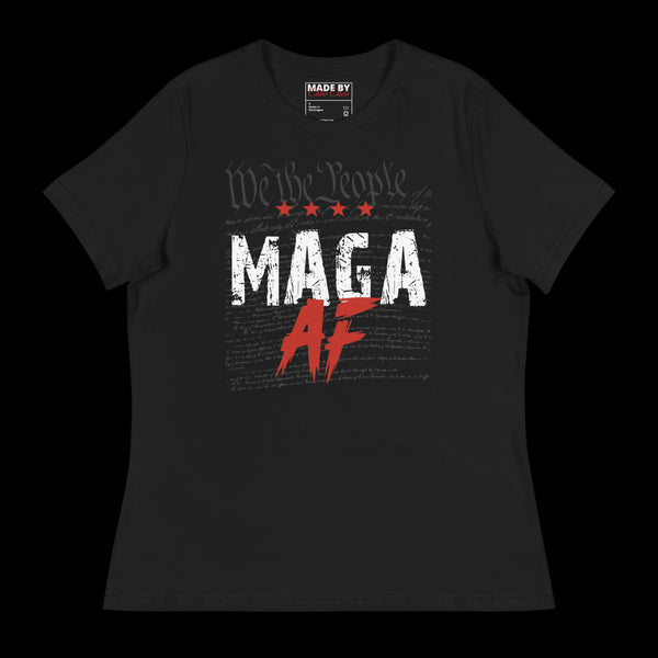 We The People MAGA AF Ladies Relaxed T-Shirt