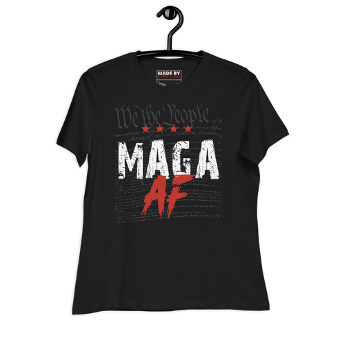 We The People MAGA AF Ladies Relaxed T-Shirt