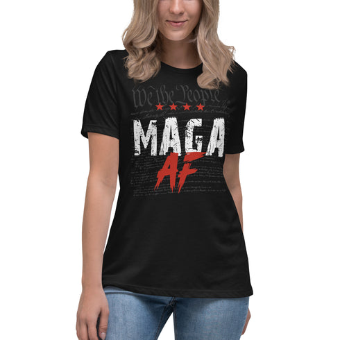 We The People MAGA AF Ladies Relaxed T-Shirt
