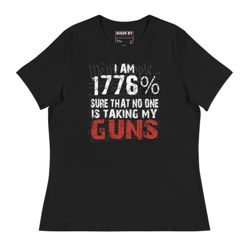 We The People 1776 Guns Ladies Relaxed T-Shirt