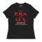 Black PMS & Gun Women's Relaxed T-Shirt