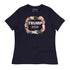 TRUMP 2024 Pink Floral Women's Relaxed T-Shirt