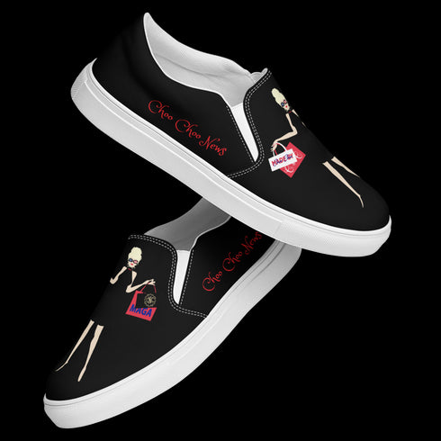 Choo Choo Shopping Logo Women’s Gardening Slip-On Canvas Shoes