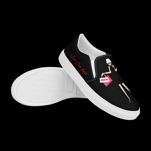 Choo Choo Shopping Logo Women’s Gardening Slip-On Canvas Shoes