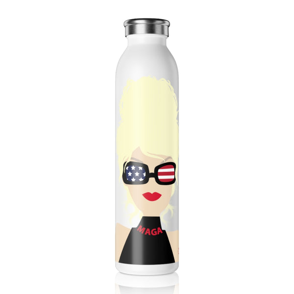 Choo Choo Logo Chillin @ Choo's Slim Water Bottle 20oz