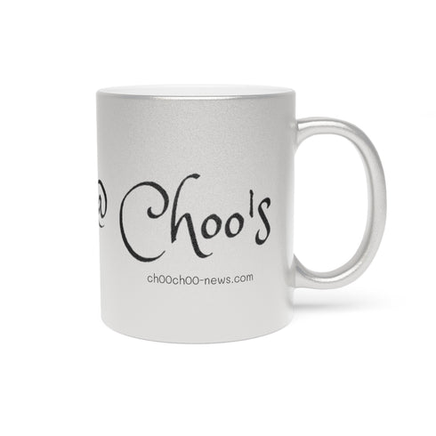 Chillin @ Choo's URL Black Metallic Mug (Silver\Gold) 11oz