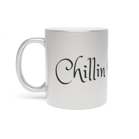 Chillin @ Choo's URL Black Metallic Mug (Silver\Gold) 11oz