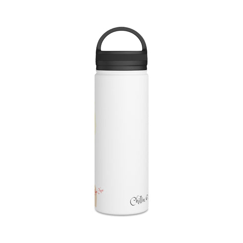 Choo Choo Logo Chillin @ Choo's Stainless Steel Water Bottle, Handle Lid