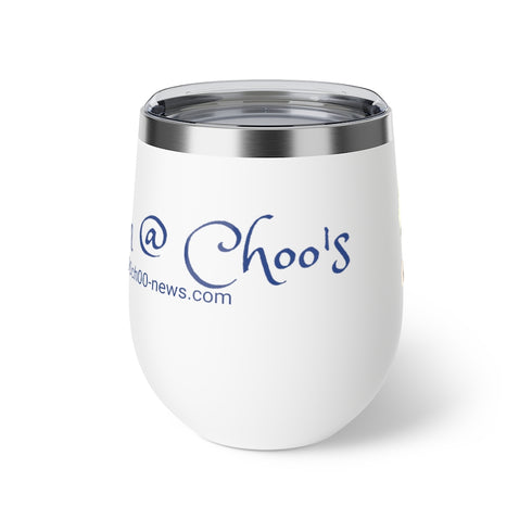 Choo Choo Logo Chillin @ Choo's Copper Vacuum Insulated Cup, 12oz