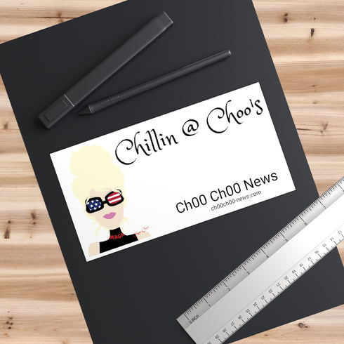 Chillin @ Choo's Choo Choo Logo CCN Bumper Stickers