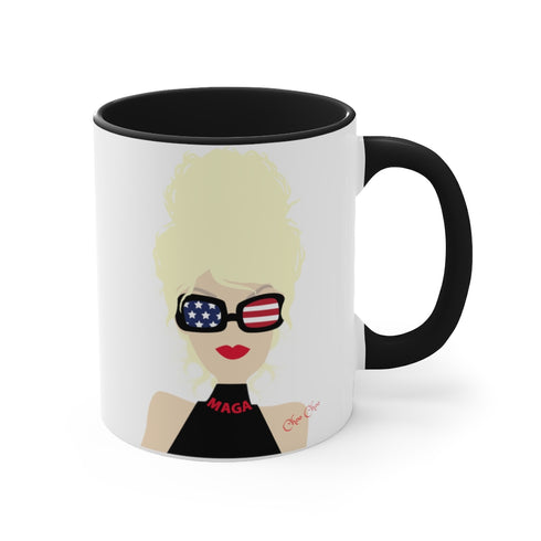 Choo Choo Logo Chillin @ Choo's Accent Coffee Mug, 11oz