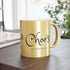 Chillin @ Choo's URL Black Metallic Mug (Silver\Gold) 11oz