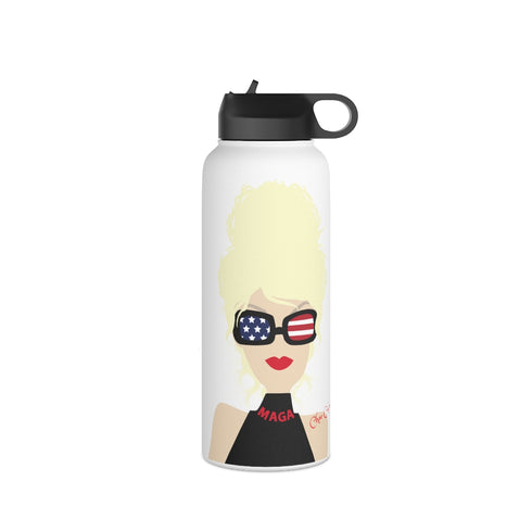 Choo Choo Logo Chillin @ Choo's Stainless Steel Water Bottle, Standard Lid