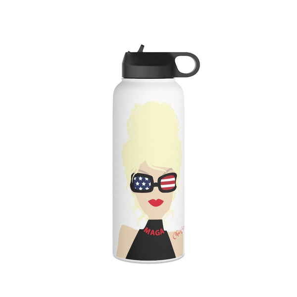 Choo Choo Logo Chillin @ Choo's Stainless Steel Water Bottle, Standard Lid