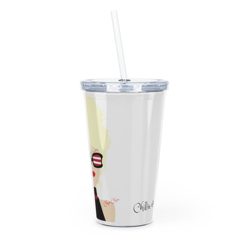 Choo Choo Logo Chillin @ Choo's Plastic Tumbler with Straw 20oz