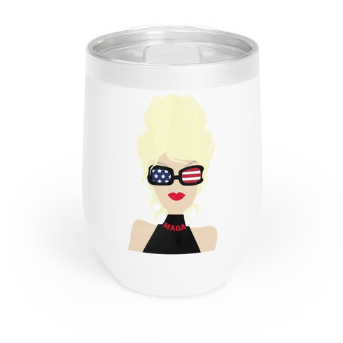 Choo Choo Logo Chillin @ Choo's Chill Wine Tumbler 12oz