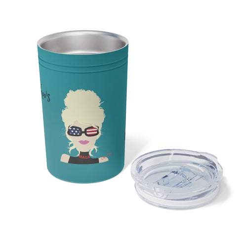 Chillin @ Choo's Choo Choo Logo CCN Vacuum Tumbler & Insulator, 11oz.