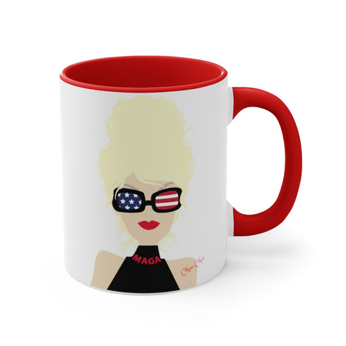 Choo Choo Logo Chillin @ Choo's Accent Coffee Mug, 11oz