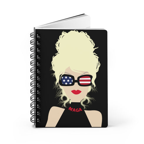Choo Choo Logo Chillin @ Choo's Lips Black Spiral Bound Journal