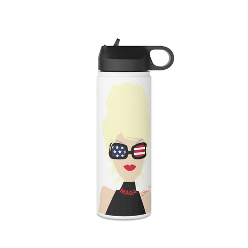 Choo Choo Logo Chillin @ Choo's Stainless Steel Water Bottle, Standard Lid