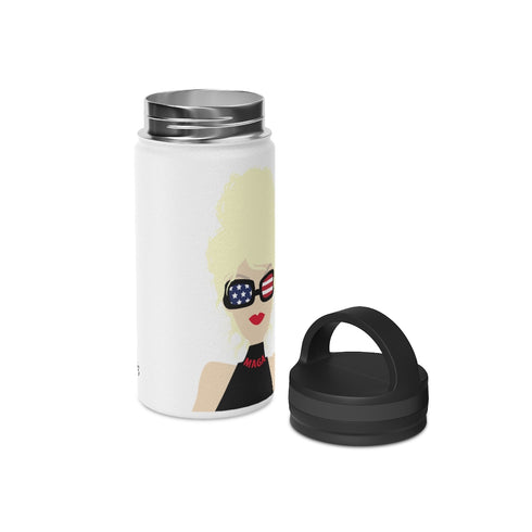 Choo Choo Logo Chillin @ Choo's Stainless Steel Water Bottle, Handle Lid