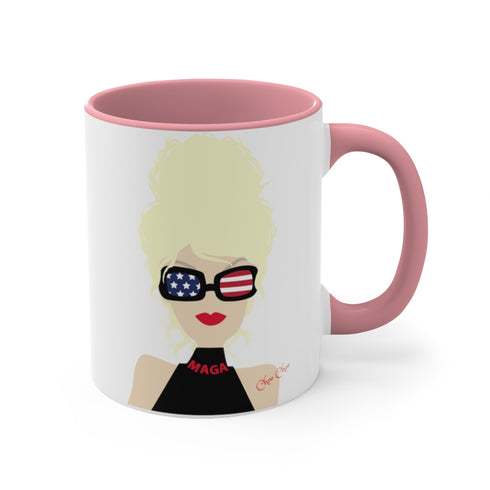 Choo Choo Logo Chillin @ Choo's Accent Coffee Mug, 11oz