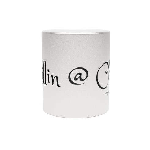 Chillin @ Choo's URL Black Metallic Mug (Silver\Gold) 11oz