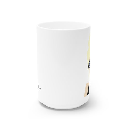 Choo Choo Logo Chillin @ Choo's White Ceramic Mug, 15oz