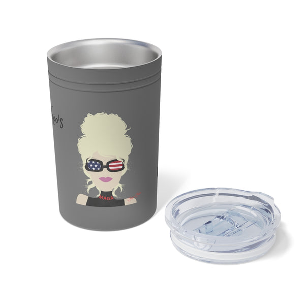 Chillin @ Choo's Choo Choo Logo CCN Vacuum Tumbler & Insulator, 11oz.