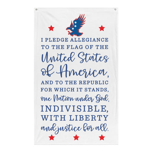 I Pledge Allegiance w/Eagle and Stars Flag