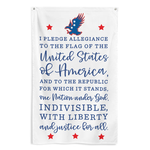 I Pledge Allegiance w/Eagle and Stars Flag