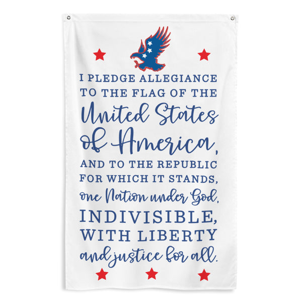 I Pledge Allegiance w/Eagle and Stars Flag